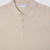 Alltags-Strick-Langarm-Poloshirt Birchwood