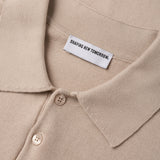 Alltags-Strick-Kurzarm-Poloshirt Birchwood