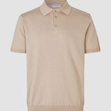 Alltags-Strick-Kurzarm-Poloshirt Birchwood