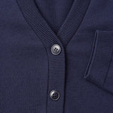 Feinstrick-Cardigan in Marineblau