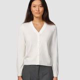 Fein Strick Cardigan Off Weiß