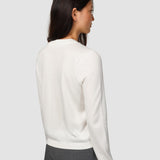 Fein Strick Cardigan Off Weiß