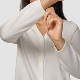 Fein Strick Cardigan Off Weiß