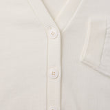 Fein Strick Cardigan Off Weiß
