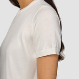 Feinstrick-T-Shirt Off-White