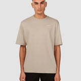 Schweres Box-Fit-T-Shirt Legacy Steinbeige
