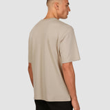 Schweres Box-Fit-T-Shirt Legacy Steinbeige