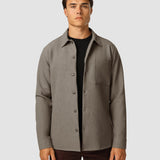 Schwer Edition Übergangs Overshirt Khaki Melange