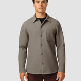 Schwer Edition Übergangs Overshirt Khaki Melange
