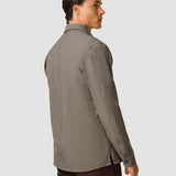 Schwer Edition Übergangs Overshirt Khaki Melange