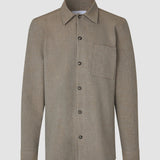 Schwer Edition Übergangs Overshirt Khaki Melange