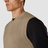 Grobstrickweste Khaki Molinaire