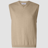 Grobstrickweste Khaki Molinaire