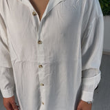 Elegantes Oversize-Hemd Weiß