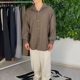 Elegantes Oversize-Hemd Braun