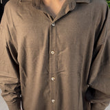 Elegantes Oversize-Hemd Braun