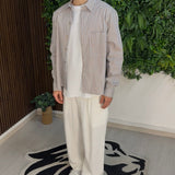 Hemd CAPRI lang Braun/Himmelblau