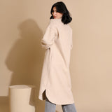 Bouclé-Kleid Hemd