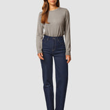 Jeans Straight Fit Dunkel Blau