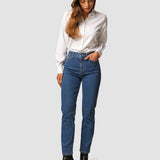 Jeans Tapered Medium Blau