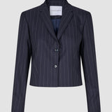 Damen Raina Shorts Blazer Nacht Himmel Nadelstreifen