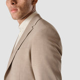 Essential Blazer Slim Sandkörnung