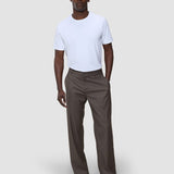 Siena Hose Relaxed Fit Dunkelkastanien-Melange