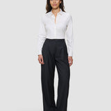 Damen Skye Hose Weit Schwarz