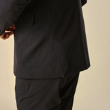 Essential Blazer Regular Schwarz Kariert