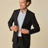Essential Blazer Regular Schwarz Kariert