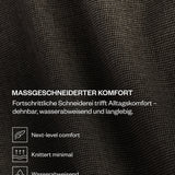 Essential Anzughose Slim Marineblau gestreift