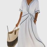 Helena | Maxikleid mit Drapierung