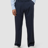 Tech-Wollanzughose Relaxed Fit Marineblau