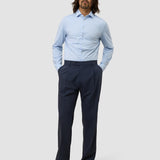 Tech-Wollanzughose Relaxed Fit Marineblau