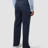 Tech-Wollanzughose Relaxed Fit Marineblau