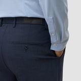 Tech-Wollanzughose Relaxed Fit Marineblau