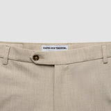 Tech-Leinenanzughose Relaxed Fit Sandshell