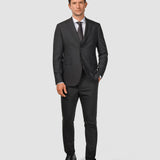 Technischer Wollblazer Schwarz Regular