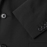 Tech-Woll-Blazer Schwarz Slim