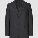 Tech-Woll-Blazer Schwarz Slim