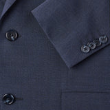 Tech-Wollblazer Marineblau Regular