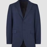 Tech-Wollblazer Marineblau Regular