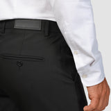 Tech-Wollanzughose Regular Schwarz