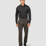 Reisehemd Schwarz Slim