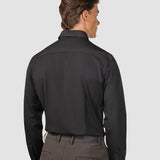 Reisehemd Schwarz Slim