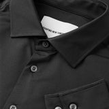 Reisehemd Schwarz Slim