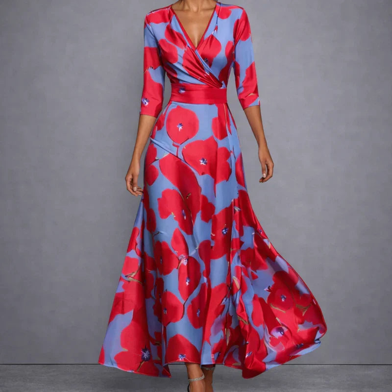 CALLA | Sculpting Floral Maxi Kleid für elegante Selbstsicherheit