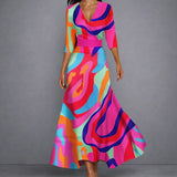CALLA | Sculpting Floral Maxi Kleid für elegante Selbstsicherheit