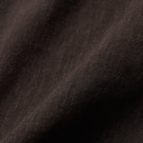 Damen-Leinenhemd kurzarm espresso