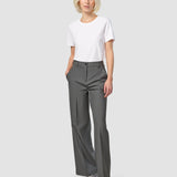 Essential Hose Weit Dunkel Grau Melange